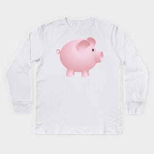 Cartoon Pig Kids Long Sleeve T-Shirt